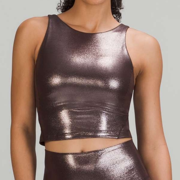 Lululemon Align High-Neck Tank Top *Shine Radiate Foil Print French BNWT - Picture 1 of 8